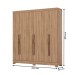 Guarda-Roupa Casal 6 Portas 2 Gavetas Jequitibá Brilho B368 - Briz