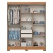 Guarda-Roupa Solteiro 6 Portas 2 Gavetas Nature/Off White B369 - Briz