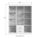 Guarda-Roupa Casal Sidney 6 Portas 2 Gavetas Castanho - Doripel