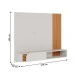 Painel para TV Até 55 Polegadas Jurerê 1 Porta Off White/Freijó - Colibri