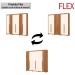 Guarda-Roupa Casal Norton 6 Portas 4 Gavetas Flex Nature/Off White - Henn