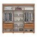 Guarda-Roupa Casal Norton 6 Portas 4 Gavetas Flex Nature/Off White - Henn