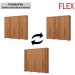Guarda-Roupa Casal Norton 6 Portas 4 Gavetas Flex Nature - Henn