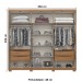 Guarda-Roupa Casal Norton 6 Portas 4 Gavetas Flex Nature - Henn