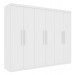 Guarda-Roupa Casal Suécia 6 Portas 4 Gavetas Neve - Tcil Móveis