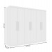 Guarda-Roupa Casal Suécia 6 Portas 4 Gavetas Neve - Tcil Móveis