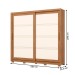 Guarda-Roupa Casal Medelín 2 Portas 4 Gavetas Nature/Off White - Henn
