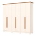 Guarda-Roupa Casal Leblon 6 Portas 6 Gavetas Nature/Off White - Henn