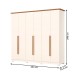 Guarda-Roupa Casal Leblon 6 Portas 6 Gavetas Nature/Off White - Henn