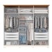 Guarda-Roupa Casal Leblon 6 Portas 6 Gavetas Nature/Off White - Henn