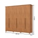 Guarda-Roupa Casal Leblon 6 Portas 6 Gavetas Nature - Henn