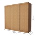 Guarda-Roupa Casal Itália 3 Portas 4 Gavetas Carvalho - Minastex