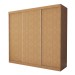 Guarda-Roupa Casal Itália 3 Portas 4 Gavetas Carvalho - Minastex