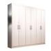 Guarda-Roupa Casal Montreal 6 Portas 2 Gavetas Branco - Evidência Móveis