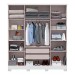 Guarda-Roupa Casal Monaco 4 Portas 2 Gavetas com Espelho Branco - Mx Móveis