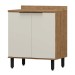 Balcão de Cozinha Toscana 2 Portas 100% Mdf Freijó/Off White Bto02 - Mx Móveis