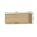 Armário Aéreo de Cozinha 80 Cm Glória 1 Porta Basculante Castanho - Mx Móveis