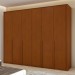 Guarda-Roupa Casal Imperatore 6 Portas 6 Gavetas 100% Mdf 81668.282 Frassino - Móveis Lopas