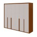 Guarda-Roupa Casal Imperatore 6 Portas 6 Gavetas 100% Mdf 81668.282 Frassino/Off White - Móveis Lopas
