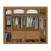 Guarda-Roupa Casal Imperatore 6 Portas com Espelho 100% Mdf Amêndoa Clean /Off White - Móveis Lopas