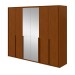 Guarda-Roupa Casal Imperatore 6 Portas com Espelho 100% Mdf Frassino - Móveis Lopas