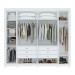 Guarda-Roupa Casal Imperatore 6 Portas 6 Gavetas 100% Mdf 81668.284 Branco - Móveis Lopas