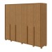 Guarda-Roupa Casal Imperatore 6 Portas 6 Gavetas 100% Mdf 81668.284 Amêndoa Clean -  Móveis Lopas