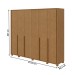 Guarda-Roupa Casal Imperatore 6 Portas 6 Gavetas 100% Mdf 81668.284 Amêndoa Clean -  Móveis Lopas