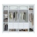 Guarda-Roupa Casal Imperatore 6 Portas 6 Gavetas 100% Mdf com Espelho 81668.285 Branco - Móveis Lopas