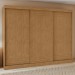 Guarda-Roupa Casal Nice 3 Portas 4 Gavetas Flex Amêndoa Clean/Off White - Móveis Lopas