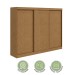 Guarda-Roupa Casal Nice 3 Portas 4 Gavetas Flex Amêndoa Clean/Off White - Móveis Lopas