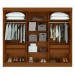 Guarda-Roupa Casal Nice 3 Portas 4 Gavetas Flex Frassino/Off White - Móveis Lopas