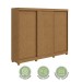 Guarda-Roupa Casal Nice 3 Portas 4 Gavetas Flex Amêndoa Clean/Off White 73368.169 - Móveis Lopas