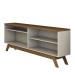 Rack para TV Até 42 Polegadas River 1 Porta 1 Prateleira Off White/Freijó - Panorama Móveis