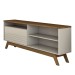 Rack para TV Até 42 Polegadas River 1 Porta 1 Prateleira Off White/Freijó - Panorama Móveis