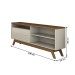 Rack para TV Até 42 Polegadas River 1 Porta 1 Prateleira Off White/Freijó - Panorama Móveis