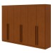 Guarda-Roupa Casal Berth 6 Portas 4 Gavetas Frassino - Móveis Lopas