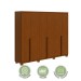 Guarda-Roupa Casal Alonzo 6 Portas 4 Gavetas 100% Mdf Frassino - Móveis Lopas