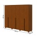 Guarda-Roupa Casal Alonzo 6 Portas 4 Gavetas 100% Mdf Frassino - Móveis Lopas