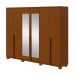 Guarda-Roupa Casal Alonzo 6 Portas 4 Gavetas com Espelho 100% Mdf 59944.3 Frassino - Móveis Lopas