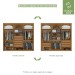 Guarda-Roupa Casal áries 6 Portas 5 Gavetas Amêndoa Clean - Móveis Lopas