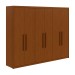 Guarda-Roupa Casal áries 6 Portas 5 Gavetas Frassino - Móveis Lopas