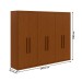 Guarda-Roupa Casal áries 6 Portas 5 Gavetas Frassino - Móveis Lopas