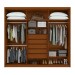 Guarda-Roupa Casal áries 6 Portas 5 Gavetas Frassino - Móveis Lopas