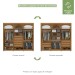 Guarda-Roupa Casal áries 6 Portas 5 Gavetas Flex 59621.58 Amêndoa Clean/Off White - Móveis Lopas