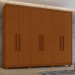 Guarda-Roupa Casal áries 6 Portas 5 Gavetas Flex 59621.58 Frassino - Móveis Lopas