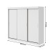 Guarda-Roupa Casal Saion Plus 3 Portas 3 Gavetas Branco - Móveis Lopas