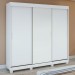 Guarda-Roupa Casal Saion Plus 3 Portas 3 Gavetas 81972.58 Branco - Móveis Lopas