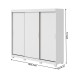 Guarda-Roupa Casal Saion Plus 3 Portas 3 Gavetas 81972.58 Branco - Móveis Lopas