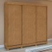 Guarda-Roupa Casal Saion Plus 3 Portas 3 Gavetas 81972.58 Flex Amêndoa Clean/Off White -  Móveis Lopas